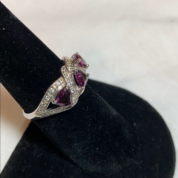 Trillion Raspberry Color Rhodolite - Picture 12 of 15